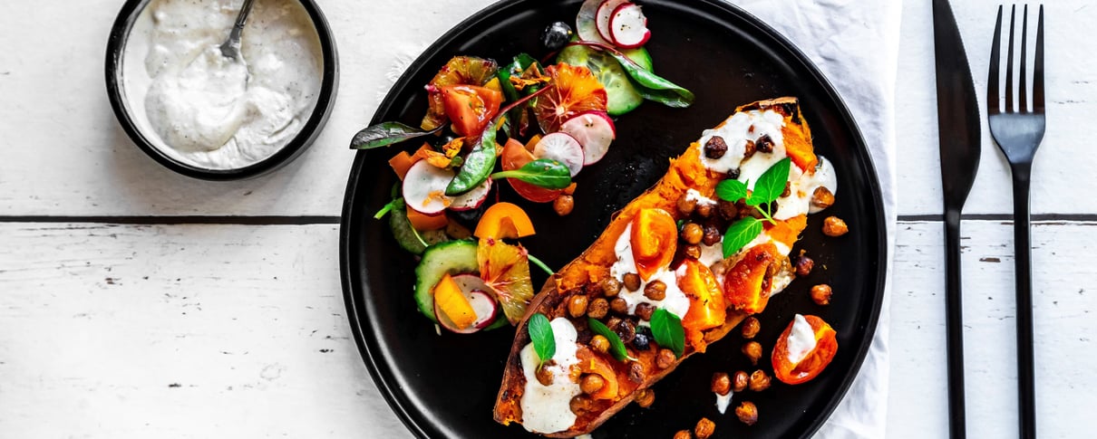 Loaded Baked Sweet Potatoes