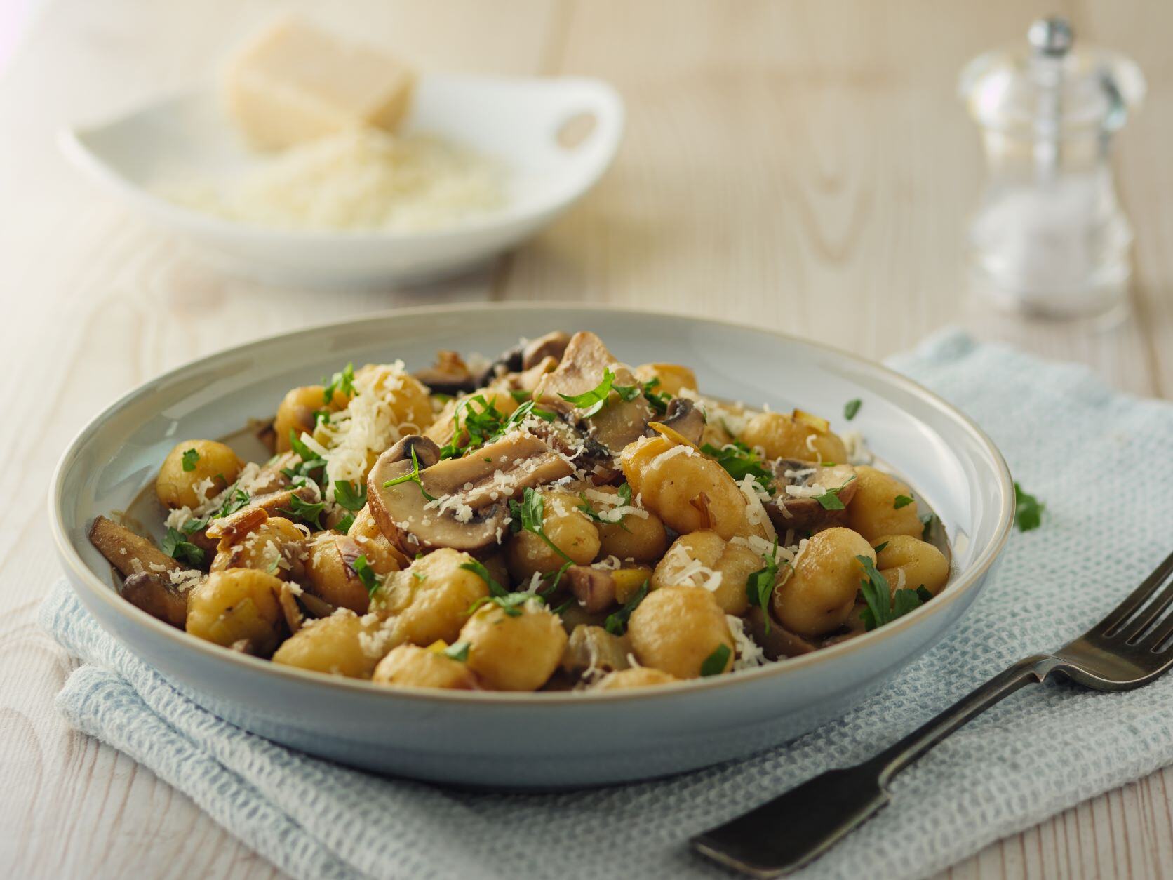 Gnocchi with savory spiced nuts